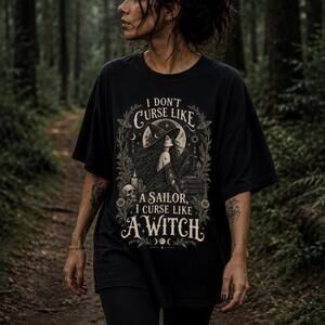Halloween Shirt Witch Shirt Cursed Shirt Witchy Things Crow Shirt